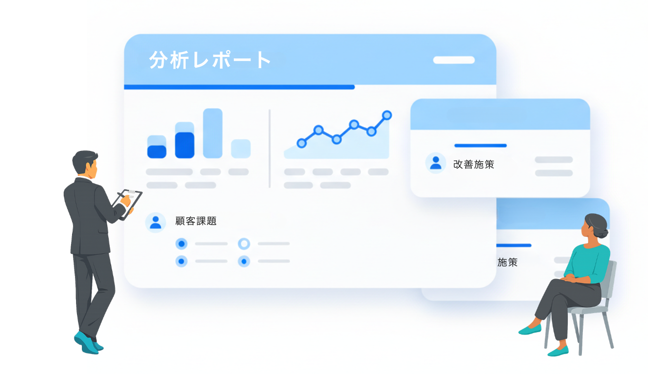 提案カード付き分析レポートを納品